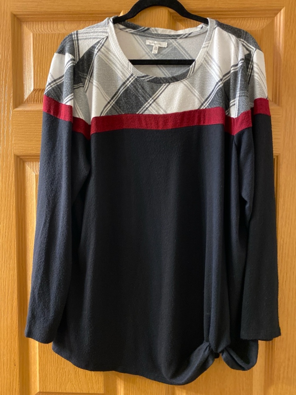 Maurices Gray Knit Top - 2X